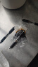按动式中性笔教师用红笔子弹头老师改作业学生标记重点圆珠笔水笔 黑色(按动中性笔) 3支笔+10支笔芯 实拍图