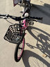 儿童自行车6-10岁7-12岁女童学生车小孩脚踏车单速变速碟刹山地车 高配粉色丨单速+后货架+大礼包 18寸【适合身高115-135cm】 实拍图