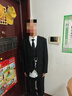 罗蒙西服套装男士商务修身西装男职业正装小西服新郎伴郎结婚礼服外套 黑色双扣【西服+西裤+马甲+衬衫 2XL /180【130-145斤】+7件礼品 实拍图