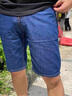 啄木鸟夏季薄款男士牛仔短裤男五分休闲裤男宽松直筒商务休闲中裤 7015【五分裤】深蓝色 32 建议130-140斤 实拍图