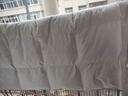 100%全棉羽绒被被壳被套纯棉防钻绒钻毛自充绒半成品内胆套面料 纯棉浅灰-拉链口 150*200cm 实拍图