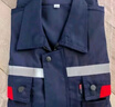  乾朗 防静电工作服套装男女夏季长袖透气耐磨劳保服带反光条电焊工服汽修工程服加油站电力局工装可定制logo 藏蓝色夏长套装175 实拍图