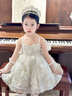 G.DUCKKIDS公主裙女童连衣裙洛丽塔儿童裙子女孩生日礼服六一主持婚纱演出服 裙子包含拖尾蓬蓬裙 100 （建议身高90cm 3-4岁）cm 实拍图