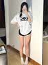 真维斯（Jeanswest）短裤女2026夏季新款包边撞色休闲运动风高腰A字显高显瘦纯棉短裤 实拍图