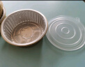 唐宗筷 一次性铝箔餐盒800ml*10个 带盖烤箱家用圆形锡纸碗 保温 野餐 实拍图