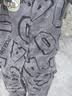 猫人防螨抑菌纯棉男士睡衣男时尚口袋狗字母长袖开衫家居服灰色L 实拍图