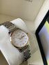 瑞士正品天梭手表女士机械表全自动防水时尚真钻夜光休闲专用女表 本色白面 实拍图