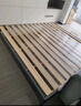 浪歌床 无床头床双人床排骨架床无靠背床实木床酒店床现代简约家具 床【深灰色】 2000mm*2000mm 实拍图