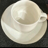 友来福陶瓷咖啡杯 欧式简约白色拉花咖啡杯套装220ml大容量马克杯 实拍图