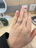 DRIG钻戒指女求婚结婚一克拉莫桑钻纯银送女友老婆生日礼物圣诞节礼物 50分(10％客户的选择) 活口可调节(求婚钻戒) 实拍图