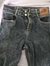 雪茜曼烟管裤牛仔裤女春秋薄款九分小个子高腰宽松显瘦直筒裤子女 实拍图