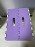 加厚塑料折叠凳子家用省空间餐桌椅户外便携式摆摊折叠椅一键折叠 紫色大号46厘米折叠承重200斤 实拍图