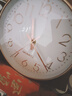 挂钟客厅钟表简约北欧时尚家用时钟挂表现代创意个性石英钟新款 经典玫瑰金 8英寸 直径20厘米（偏小） 实拍图
