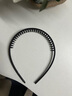 雨笙男士发箍男生带齿头箍洗脸发带夹隐形运动发捆背头男款发饰发卡女 平板黑色【1个装】 实拍图
