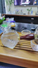 正扬玻璃功夫茶具套装家用锤纹花梨木双侧把泡茶壶耐热茶杯办公整套小 10头 锤侧花梨+6高碗+梅花滤 实拍图