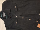 真维斯（Jeanswest）牛仔外套男士宽松2025春季新款日系潮牌大码男装工装夹克男褂子 6821黑色常规 L 体重115至140斤 实拍图