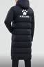 卡尔美（KELME）长款运动棉服男冬季连帽过膝保暖生活训练外套风衣 黑色 M  实拍图
