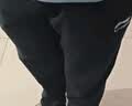 李宁（LI-NING）运动裤男春秋休闲裤宽松舒适大码弹力直筒裤子潮流百搭长裤子卫裤 黑色直筒 【英文标升级款】 5XL /200(220斤-235斤) 实拍图