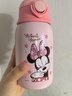 迪士尼（Disney）儿童保温杯双盖吸管婴儿水杯学生316不锈钢保温壶500ML米妮 实拍图