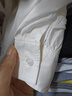森马（Semir）长袖衬衫女中长款凉感防晒衣宽松叠穿纯色白衬衣109324105001 实拍图