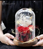 第一爱永生花红玫瑰独角兽玻璃罩新年情人节生日礼物送女友老婆 实拍图