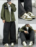彪马（PUMA）男子修身山系户外机能风运动拉链连帽梭织夹克外套848287 橄榄绿-02 2XL (190/108A) 实拍图