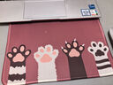 冰雷 鼠标垫 可爱女生卡通动漫加厚个性鼠标垫 创意鼠标垫 笔记本台式电脑办公游戏鼠标垫 四爪猫(260*210*3MM) 实拍图
