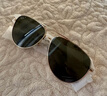 雷朋（RayBan）墨镜新款飞行员款太阳镜男女同款户外防晒眼镜0RB3712D礼物 001/9A金色镜框深绿色偏光镜片 62 实拍图