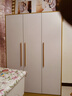 白浅衣柜卧室对开门衣柜实木组合现代简易家用柜子收纳儿童衣柜 60+120组合柜 实拍图