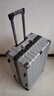 狄斯顿保罗（DISIDUNBAOLUO）行李箱铝框拉杆箱轻音万向轮旅行箱学生密码箱大容量皮箱登机箱 奢华银【升级加厚加深合金框】 26英寸 -适合长图旅行 实拍图