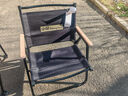 山扉户外折叠椅露营椅子便携折叠椅子野餐桌椅野营克米特椅沙滩椅 经典款·曜石黑【400斤承重/双层牛津布】克米特椅 实拍图