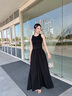 森马（Semir）连衣裙女高腰拼接背心裙百搭2025夏优雅圆领长裙通勤109325114015 实拍图