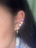 Lnieer养耳洞f136医用钛合金超闪耳钉睡觉免摘防致敏插入式耳骨钉耳蜗钉 【单只价】5mm粉钻耳钉 实拍图