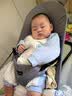 贝瑞加（Babyprints）婴儿连体衣秋冬宝宝保暖衣服夹棉加厚柔软爬服偏开哈衣 蓝象73 实拍图
