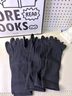 宜而爽防臭袜子7A抗菌纯色五指袜男中筒袜防滑男士减震运动分趾袜按摩底 （短筒）黑色3双-减震按摩底 实拍图