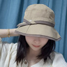 苏木佰（SOMUBAY）夏季轻薄速干防晒帽2025洋气时尚渔夫帽凉帽遮脸出游太阳帽母亲节 卡其色【优质面料】 有送防风绳 M(56-58cm)可调节大小 实拍图
