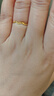 周六福5G工艺波纹戒黄金戒指女生日礼物计价AW015681 10号 约0.7g 实拍图