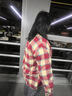 Levi's®SilverTab™25年春夏新款男士美式复古格子休闲针织衬衫 红黄 XL 实拍图