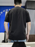 马克华菲【虎头刺绣】短袖T恤男夏季透气百搭宽松男装上衣 黑色 L 实拍图