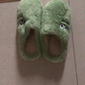 安尚芬棉拖鞋女士秋冬季新款室内家居月子鞋厚底防滑保暖加绒棉鞋 绿色【大眼仔】 38-39 适合37-38 实拍图