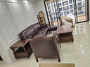 思美琢美式复古真皮沙发深棕色皮沙发组合客厅乡村风格广东佛山真皮沙发 三人位 实拍图