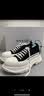 亚历山大麦昆（Alexander McQueen）女鞋经典休闲运动鞋黑白帆布鞋697072 W4AAQ 1070 39 实拍图