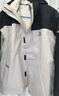 骆驼（CAMEL）冲锋衣防风三合一可拆两件套登山服120-1X暖白/幻影黑,女L 实拍图