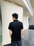 劲霸男装男士polo衫男纯色时尚休闲百搭多彩夏季短袖|FTBG2381 黑色 L 实拍图