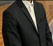 罗蒙（ROMON）西服套装男士小西装外套职业正装修身休闲伴郎服 黑色4XL 实拍图