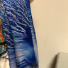 易蝶真丝丝巾女礼盒装送妈妈生日礼物女桑蚕丝围巾披肩 蓝风入弦 实拍图