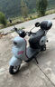 绿源（Luyuan）电动摩托车MODA C1 大功率长续航高速电动车60V20Ah铅酸 成人男女通勤代步家用电瓶车 青瓷灰【赠靠背】 实拍图