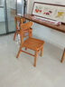 远舰全实木椅子 餐椅 纯实木靠背椅家用书桌餐桌椅蝴蝶椅原木简约凳子 樱桃木色+实木座板 纯实木 2把（整装发货免安装） 实拍图