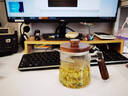 极简造物木把月牙公道杯一体带茶滤网玻璃茶壶分茶器大号茶水分离茶具配件 月牙450ML【升级把-全木盖】 实拍图