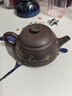此时此刻 钦州坭兴陶茶壶梁业兰纯手工泡茶壶 功夫茶具茶器水平陶壶西施壶 线刻水平壶 220ml 实拍图